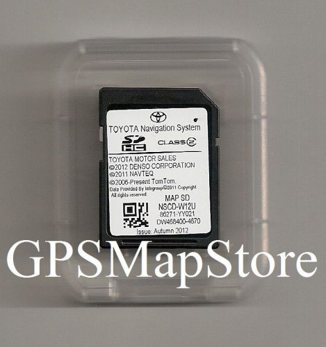 2012 2013 toyota sequoia tundra sienna navigation sd card map chip u.s / canada