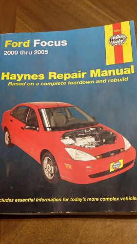 Ford focus haynes repair manual