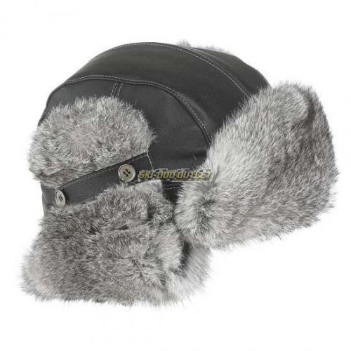 2017 ladies&#039; vintage rabbit fur hat - black