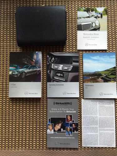 13 2013 mercedes benz c250 c350 c300 c63 owners owner&#039;s manual books oem w/case