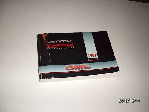 1997 gmc jimmy owners manual owner&#039;s guide book original 1st edition