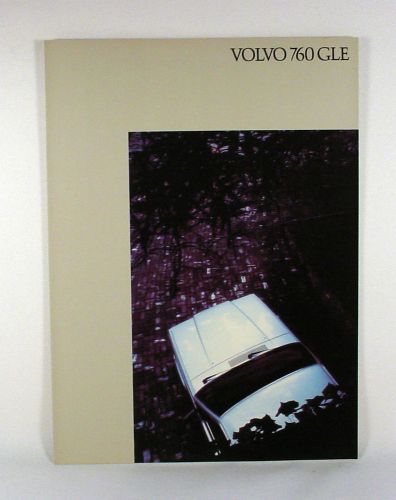 1984 volvo 760 gle sales brochure - original