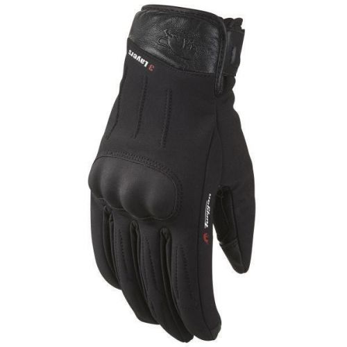 Furygan td winter evo leather textile motorcycle gloves,men&#039;s small