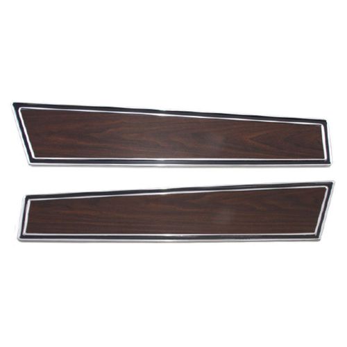 Mustang deluxe door panel inserts woodgrain 1971-1973