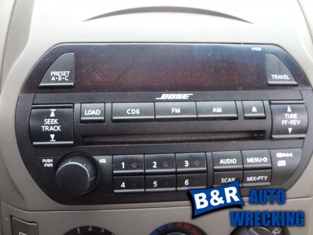 Radio/stereo for 02 03 nissan altima ~ recvr am-fm-stereo-6 disc cd bose 2-din