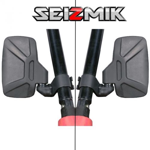 Seizmik break-away side mirrors - arctic cat polaris kawasaki john deere - 18080