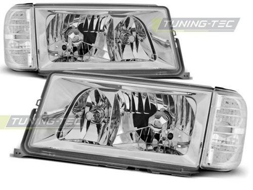 New set headlights lpme20 mercedes w201/190 12.82-05.93 chrome