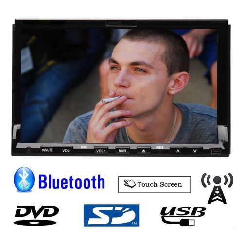 7&#034; screen hd 2 din in dash car dvd radio touch screen radio stereo bluetooth mp3