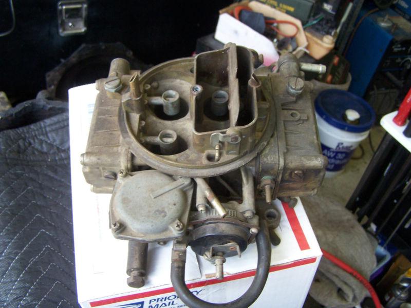 Holleycarburetor 4 barrel 600 cfm with elec choke #6989 used ford kick down link