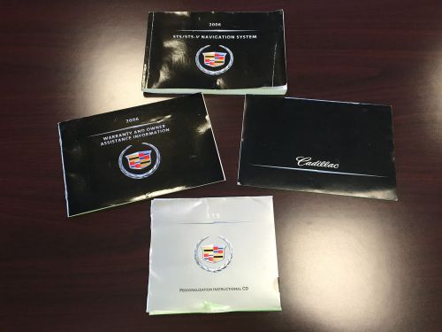 2006 cadillac sts / sts-v navigation system manual + warranty book + case