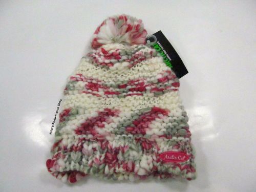 2017 arctic cat women&#039;s chunky pink beanie hat 5273-091