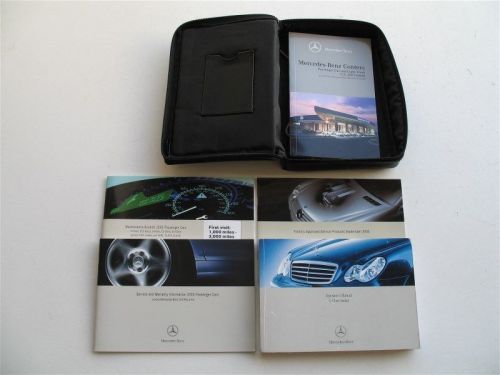 2005 05 mercedes c230 c240 c320 w203 owners operators manual books handbook set