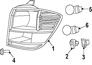 Dodge 68078464ad genuine oem combo lamp