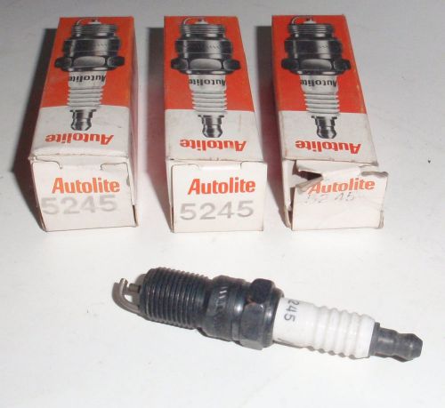Lot of 3 nos autolite 5245 spark plugs