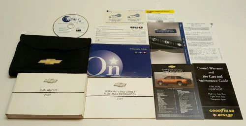 2007 chevrolet avalanche owners manual ltz- z71 lt3 lt ls 4x4 2wd v8 6.2l 5.3l