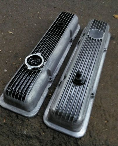 1969 chevrolet corvette z28 original aluminum valve covers w/ drippers 3965543