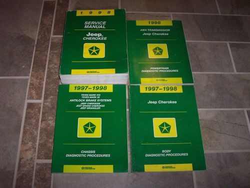 1998 jeep cherokee shop service repair manual se sport limited classic 4.0l