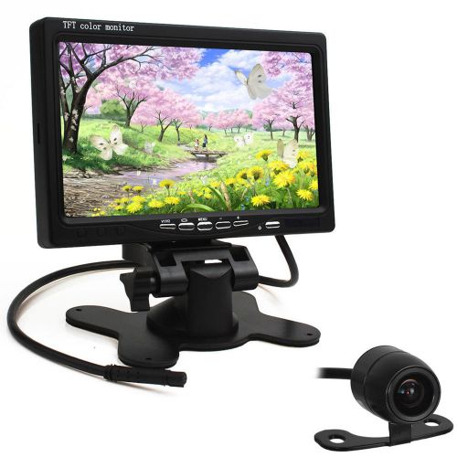 Car parking system rear view 7&#034; tft lcd monitor 170 degree 18mm 420tvl camera