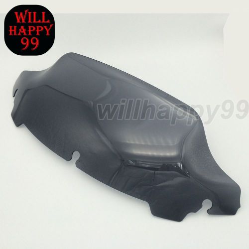 Smoke tint 7&#034; wave windshield windscreen for harley touring 2014 2015 2016