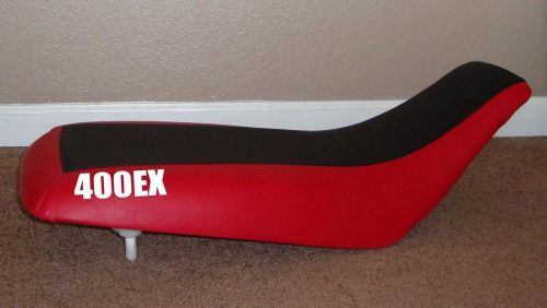 Honda 400 ex stencil red and black seat cover # usa atv seat 487