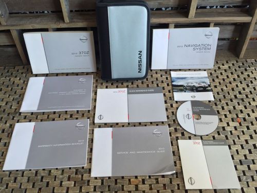 2010 nissan 370z owners manual + navigation book +cd quick guide 370 z navi info