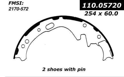 Centric 111.05720 brake pad or shoe, rear-new brake shoe-preferred