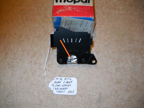 Nos mopar 1974-1976 fury gran fury monaco fuel gauge w/o alert light