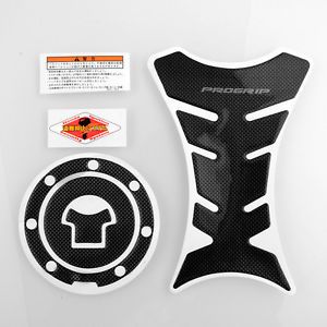 Progrip carbon motorcycle tank pad protector + gas cap for honda f3 f4i