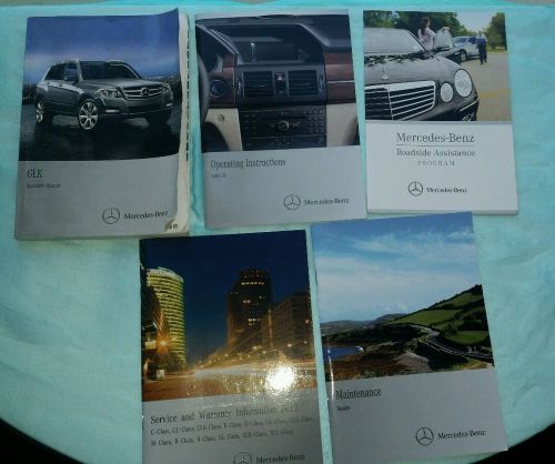 2012 glk mercedes benz owner&#039;s manual set