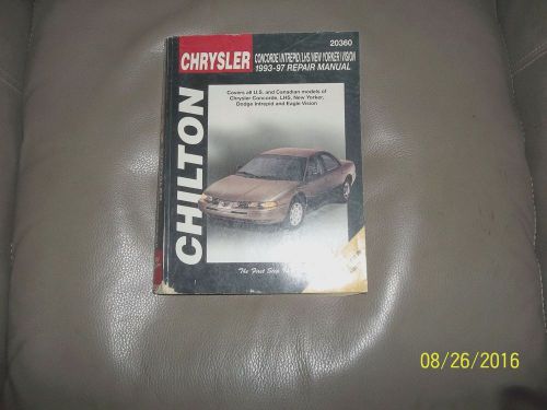 Chilton repair manual for 1993-97 dodge/chrysler- concorde,intrepid,lhs,new york