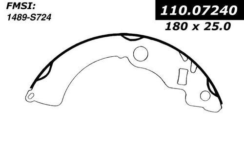 Centric 111.07240 brake pad or shoe, rear-new brake shoe-preferred