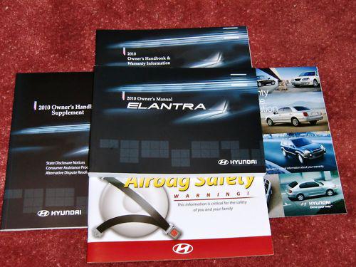 ★★ 2010 hyundai elantra owners manual portfolio 10!! ★★