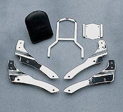 V star 650 classic standard passenger backrest with pain pad & mounts kit