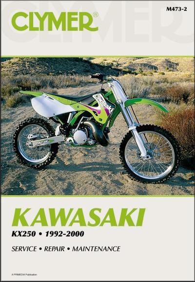 1992-2000 kawasaki kx250 kx 250 clymer repair manual