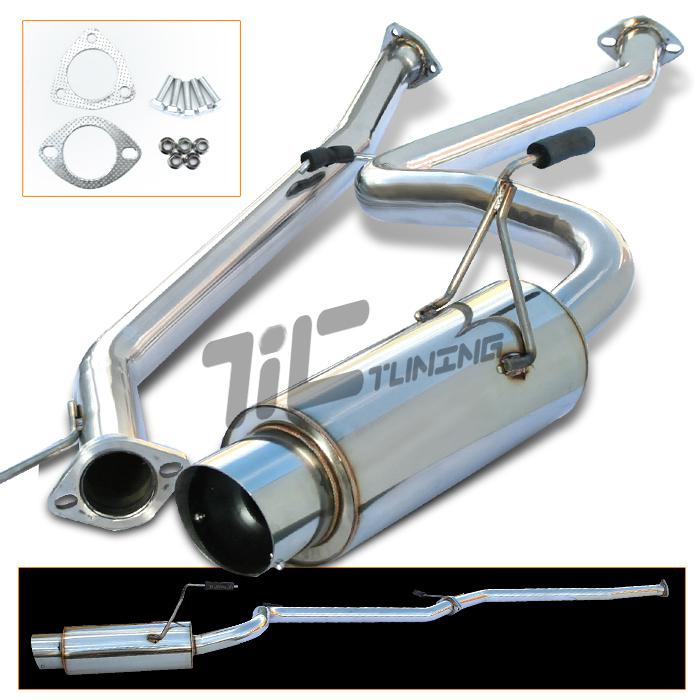 03-06 honda accord ss catback exhaust muffler coupe 2dr 4cyl 2.4l