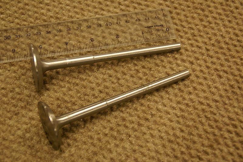 Harley antique j jd 1915 to 1929 pair of exhaust vales stainless steel usa