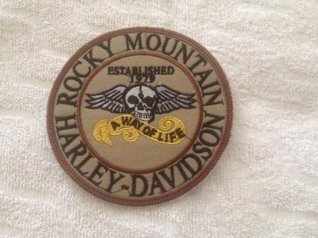 Harley patch "rare" 4 5/8" rocky mountain skull iraqi freedom army marines air f