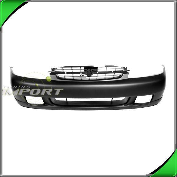 99 nissan altima primered w/fog lamp hole facial front bumper cover replacement