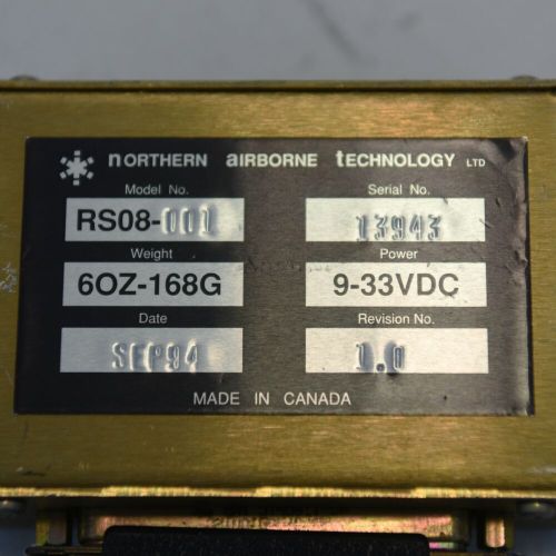 Northern airborne technology remote transfer switching unit w/conn pn rs08-001