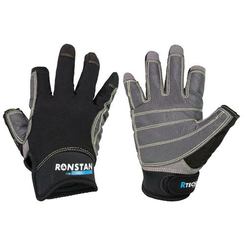 Ronstan sticky race gloves - 3-finger - black - m