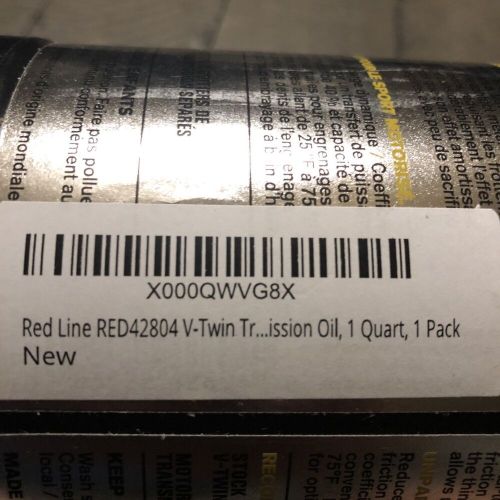 Redline oil 42804 - v-twin transmission motor oil shock proof - 1 quart