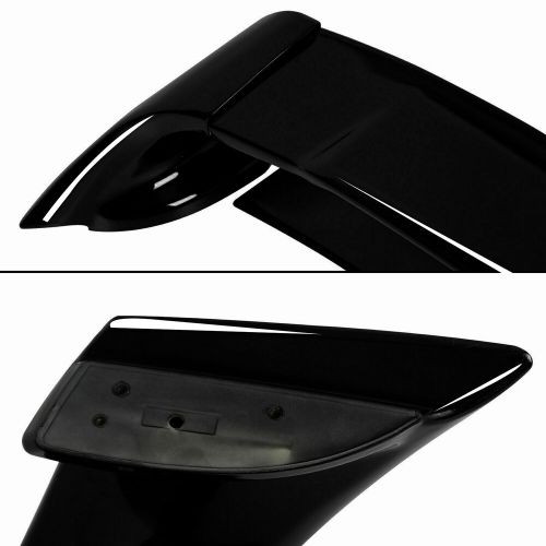 Black painted mu style rr rear trunk spoiler wing for 06-11 honda civic 4dr