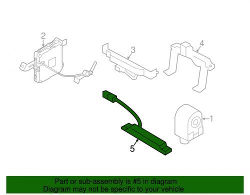 Oem new 11-17 kia keyless entry antenna assembly-smartkey rear bumper 954203k100