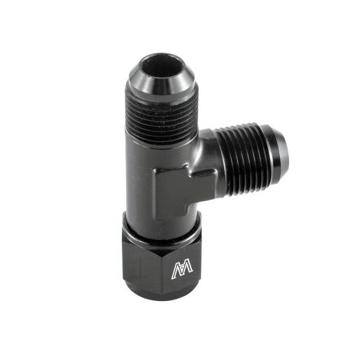 -10an t swivel on run male female an flare 10/10/10 an junction aluminum