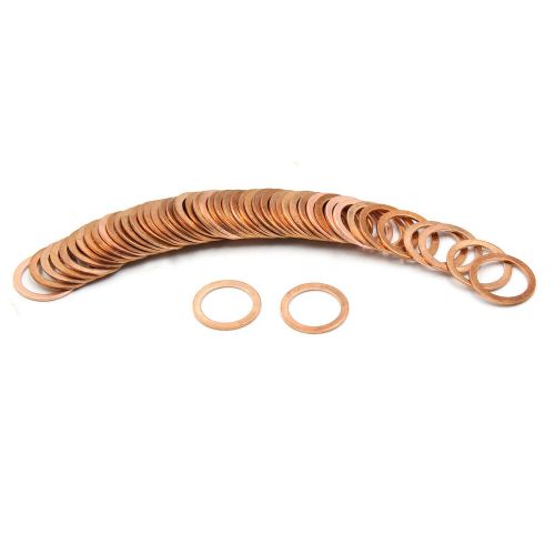 50pcs 14mm inner dmr. copper washers flat car seals plate ring-