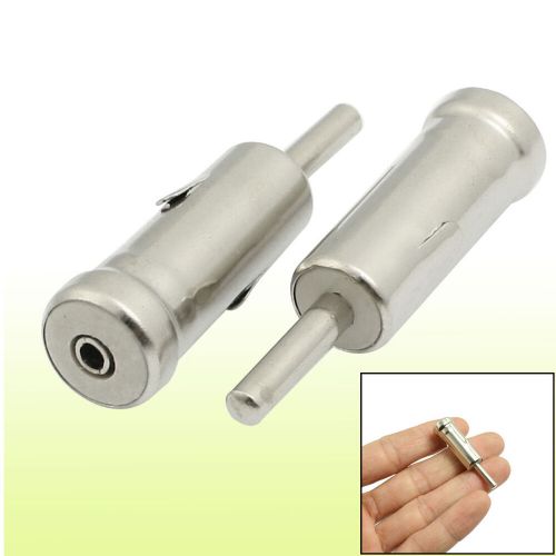 2 pcs male car radio stereo aerial antenna adaptor plug connector