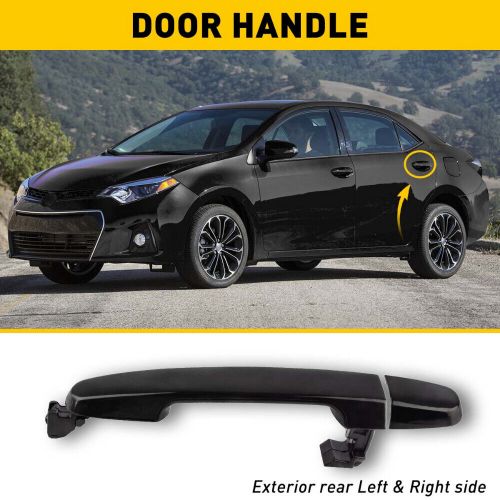 Exterior door rear black handle right/left side 2002-2006 for camry corolla