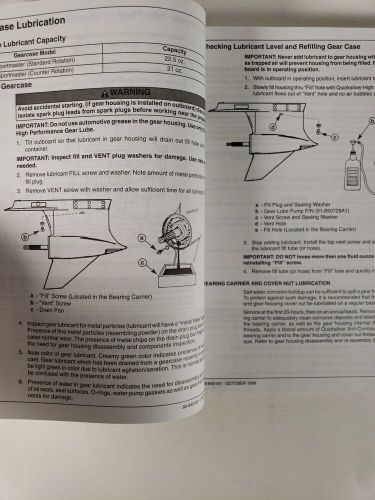 Mercury performance outboard manual 2.5 efi/short shaft/offshore p/n 90-840151