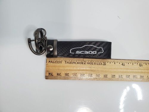 For sc300 carbon fiber car keychain auto accessories key ring new