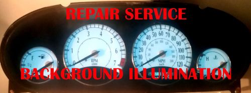 Chrysler sebring c300 instrument cluster lighting repair service 1997 to 2004